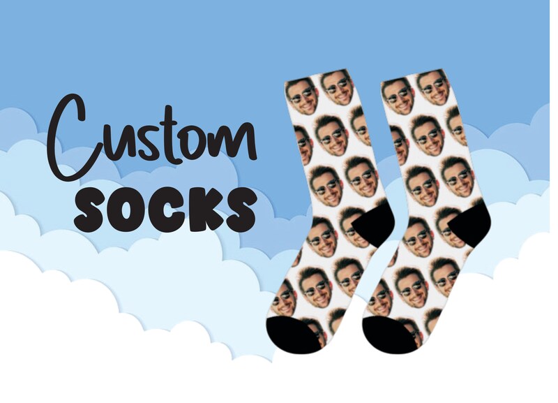 Custom Face Socks, Custom socks, custom face socks, face socks, photo socks, custom socks, custom photo socks, personalized socks